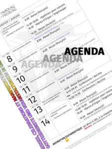 Agenda de la semaine